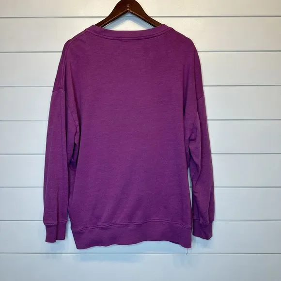 Wildfox Oversized Sweatshirt Small Coca-Cola Smiley Face Coke Roadtrip Purple - Picture 6 of 10